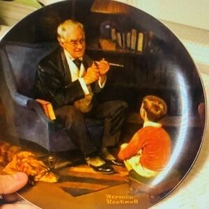 Norman Rockwell The Tycoon Collector Plate